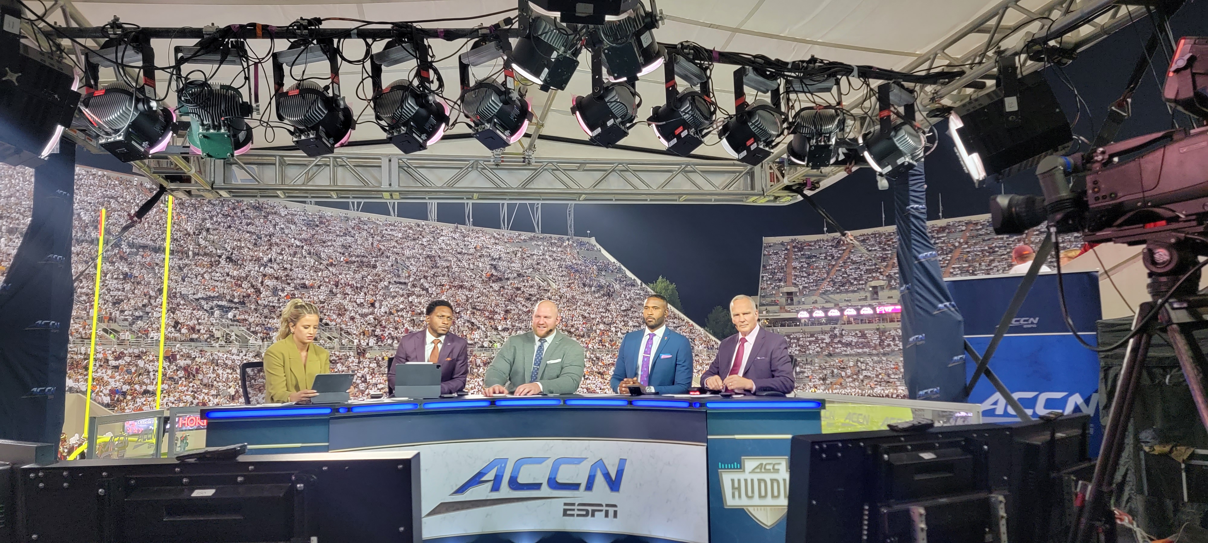 AAdynTech by Sturdy Illuminates The ACCN Football Production